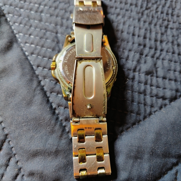 Men's ELGIN Classic Two-Tone Dress Casual Steel Band Watch - Picture 4 of 7